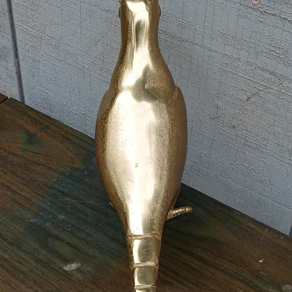Unique Vintage Gold Bird Figurine
